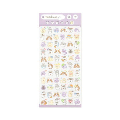 Mind Wave Mood Icon Sticker Sheet - Rabbit - Sticker Sheets