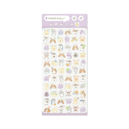Mind Wave Mood Icon Sticker Sheet - Rabbit - Sticker Sheets