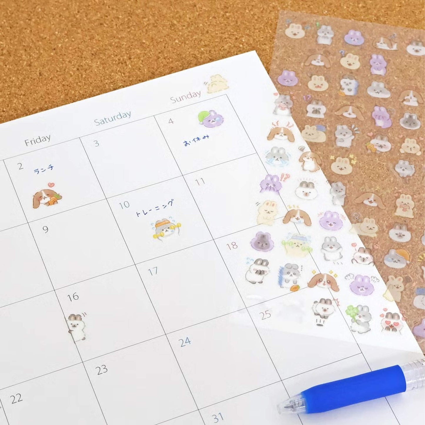 Mind Wave Mood Icon Sticker Sheet - Rabbit - Sticker Sheets