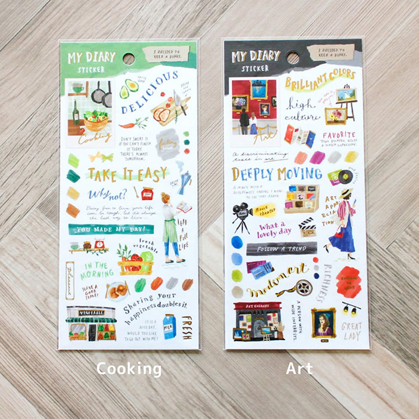 Mind Wave My Diary Series Sticker Sheet - Cooking - Sticker Sheets