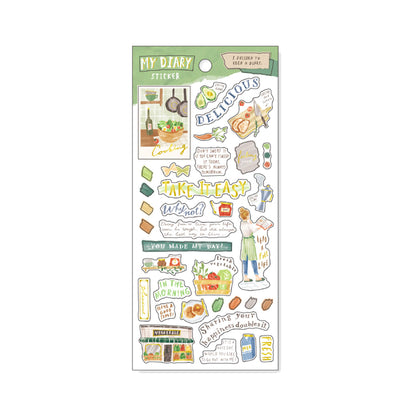 Mind Wave My Diary Series Sticker Sheet - Cooking - Sticker Sheets