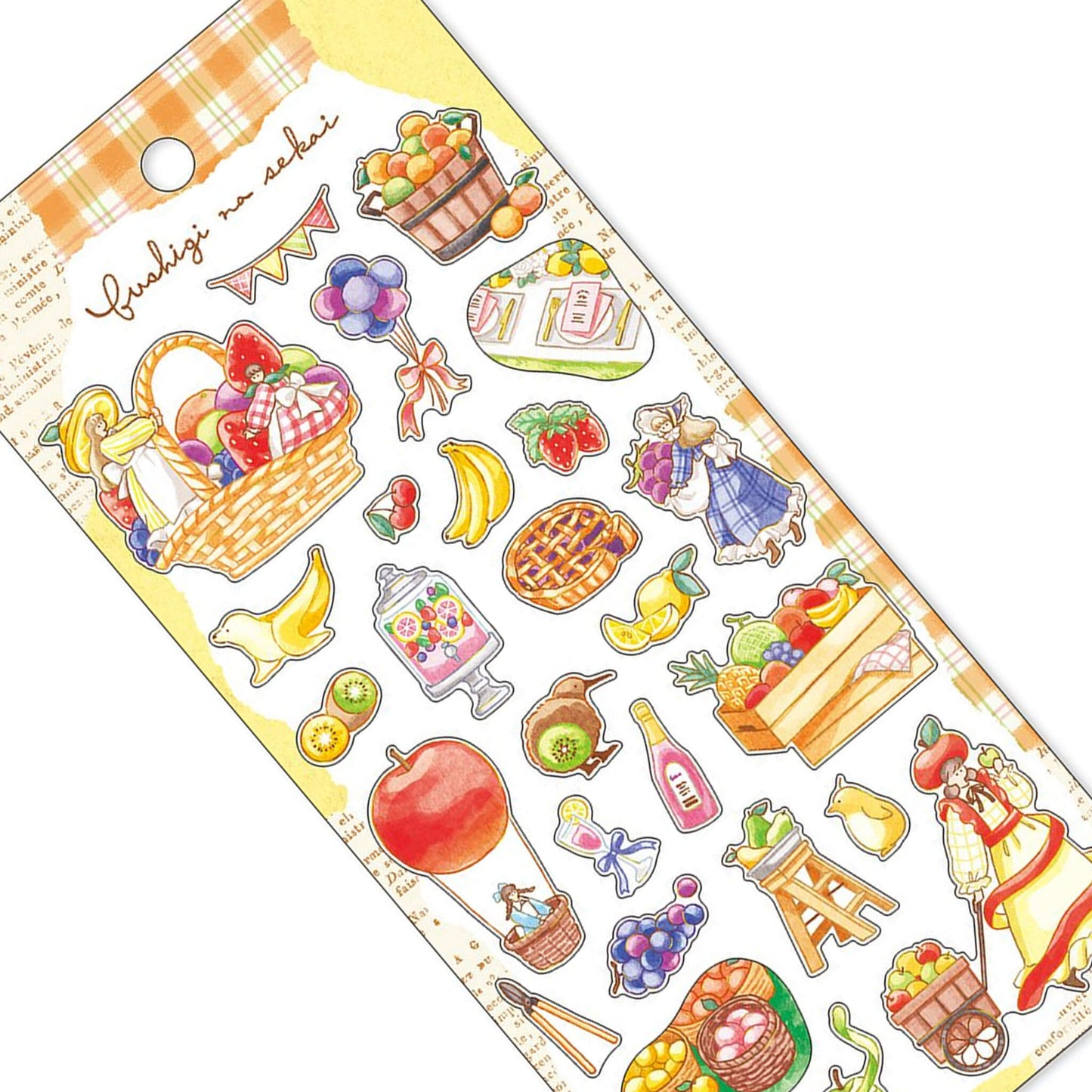 Mind Wave Mysterious World Sticker - A Rolling Fruit Harvest - Sticker Sheets