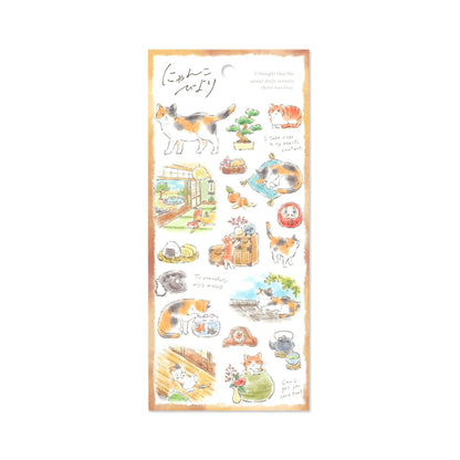 Mind Wave Nyan‌ko Biyori Sticker - Engawa - Sticker Sheets