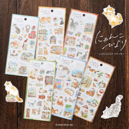 Mind Wave Nyan‌ko Biyori Sticker - Library - Sticker Sheets