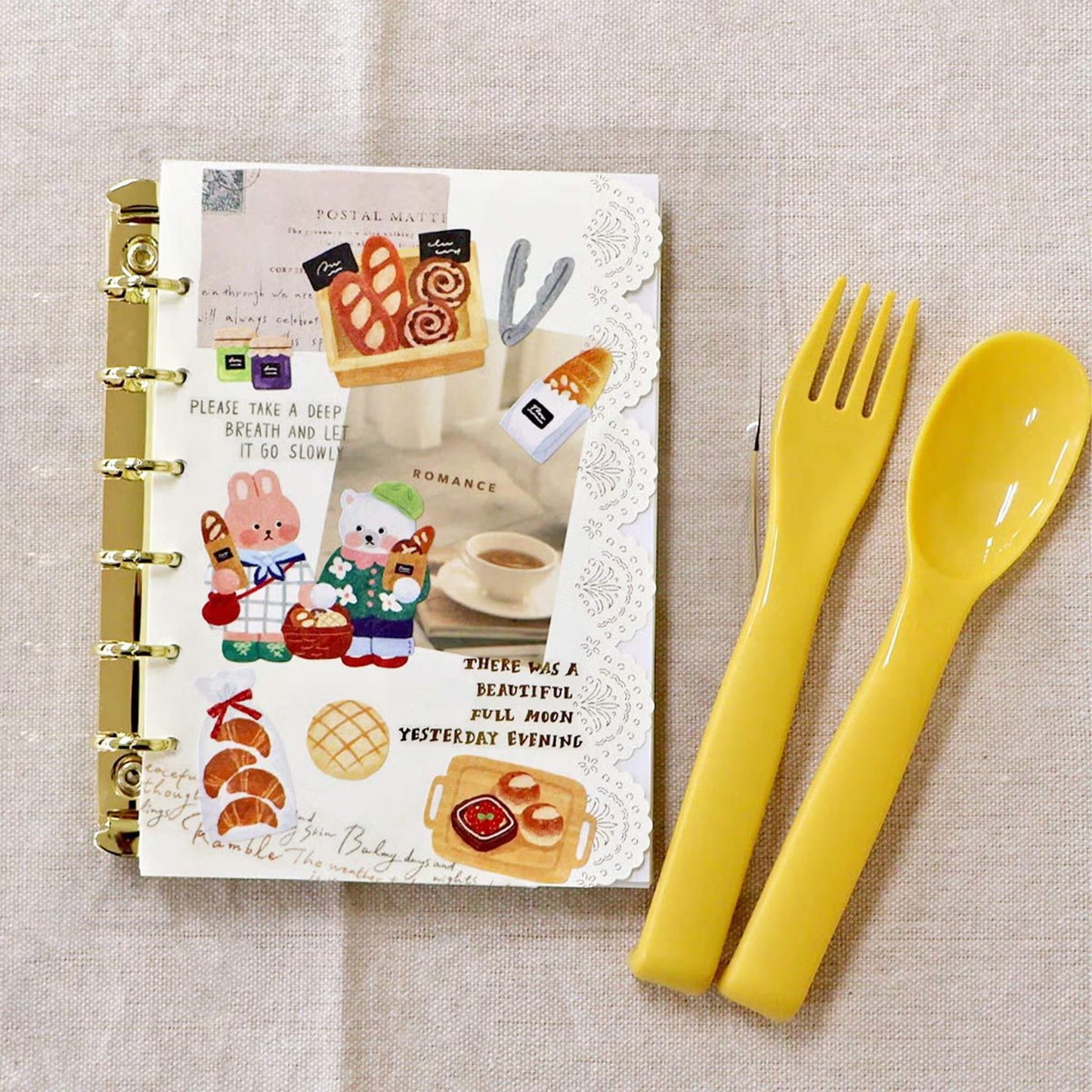 Mind Wave Onaka Shiawase Sticker Sheet - Fuwafuwa Bakery - Sticker Sheets