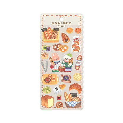 Mind Wave Onaka Shiawase Sticker Sheet - Fuwafuwa Bakery - Sticker Sheets