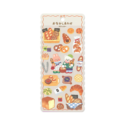 Mind Wave Onaka Shiawase Sticker Sheet - Fuwafuwa Bakery - Sticker Sheets