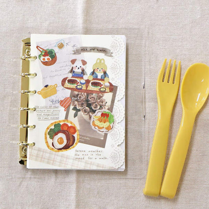 Mind Wave Onaka Shiawase Sticker Sheet - Harapeko Dinner - Sticker Sheets