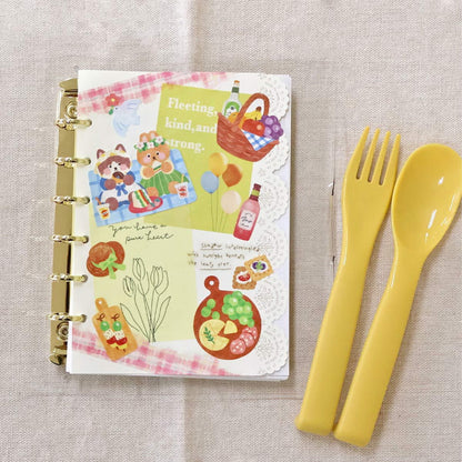 Mind Wave Onaka Shiawase Sticker Sheet - Kirakira Picnic - Sticker Sheets