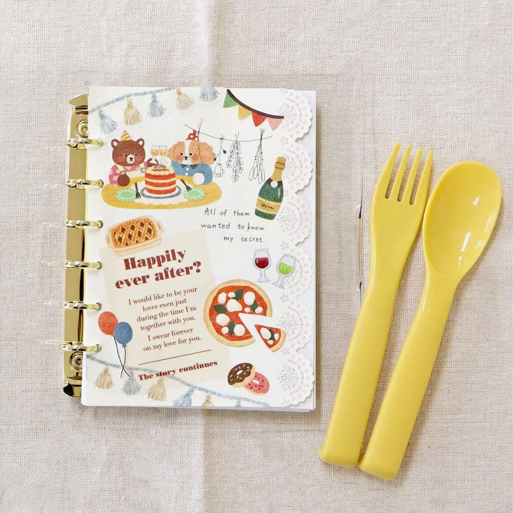 Mind Wave Onaka Shiawase Sticker Sheet - Runrun Party - Sticker Sheets