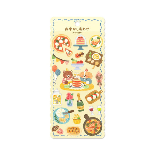 Mind Wave Onaka Shiawase Sticker Sheet - Runrun Party - Sticker Sheets