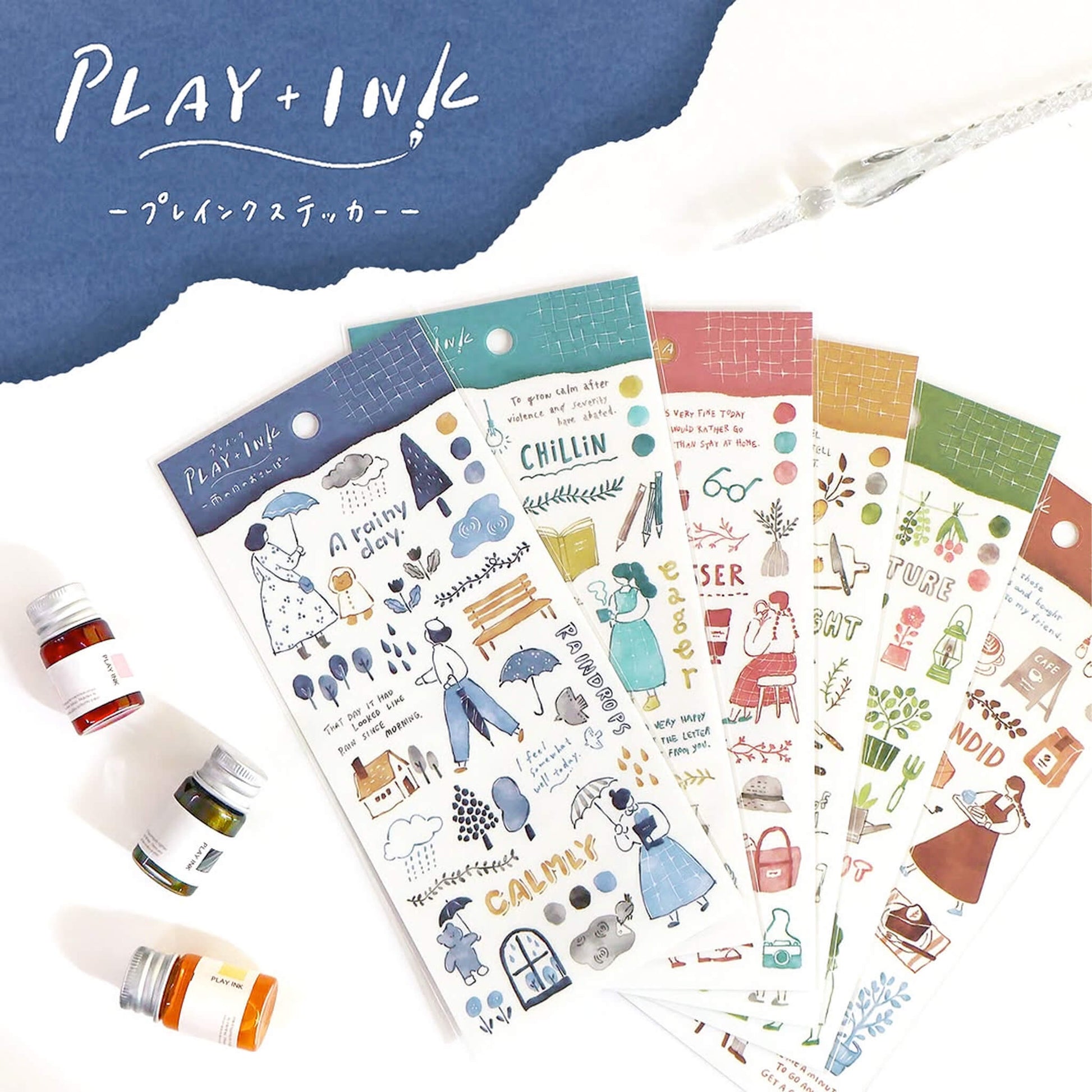 Mind Wave Play + Ink Sticker - Daily Journal - Sticker Sheets