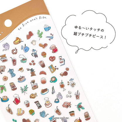 Mind Wave Poko Time Sticker - Coffee - Sticker Sheets