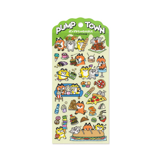 Mind Wave Pump Town Sticker - Foodie Trio - Sticker Sheets