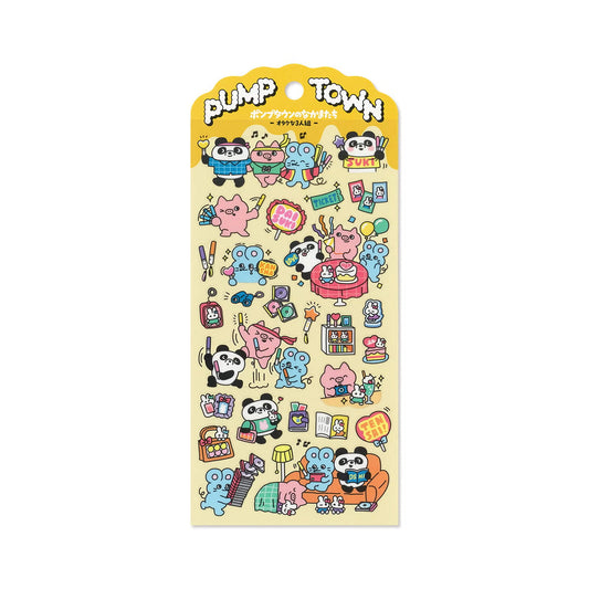 Mind Wave Pump Town Sticker - Otaku Trio - Sticker Sheets