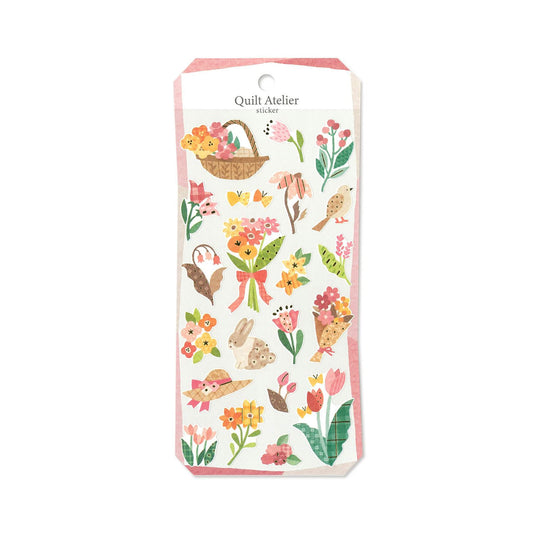 Mind Wave Quilt Atelier Sticker - Afternoon Flower Field - Sticker Sheets