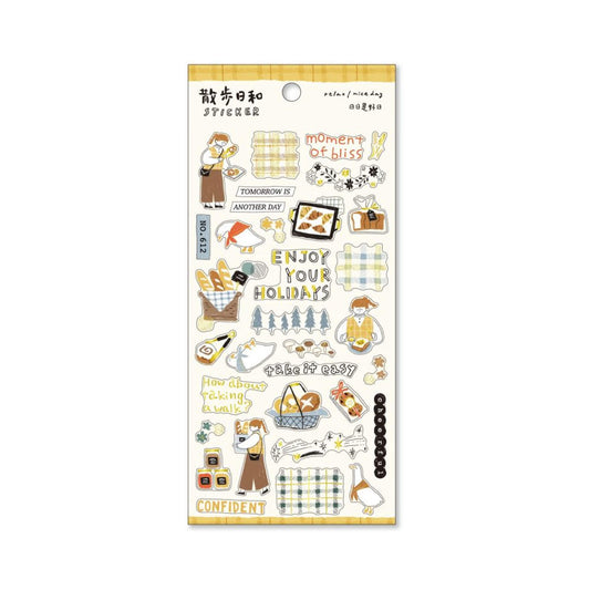 Mind Wave Relax / Nice Day Sticker - Bakery - Sticker Sheets