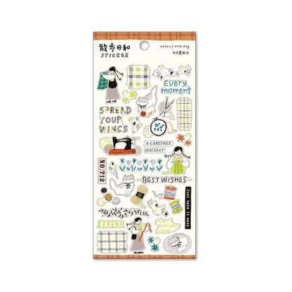 Mind Wave Relax / Nice Day Sticker - Craft Shop - Sticker Sheets