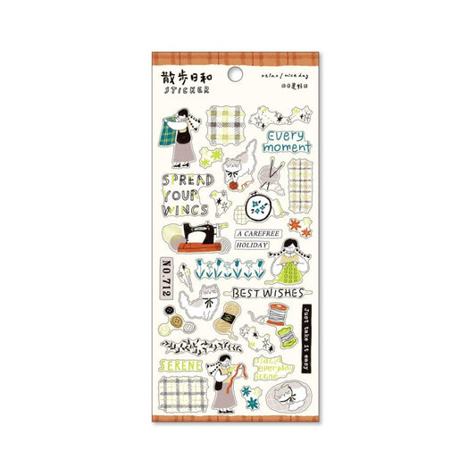 Mind Wave Relax / Nice Day Sticker - Craft Shop - Sticker Sheets