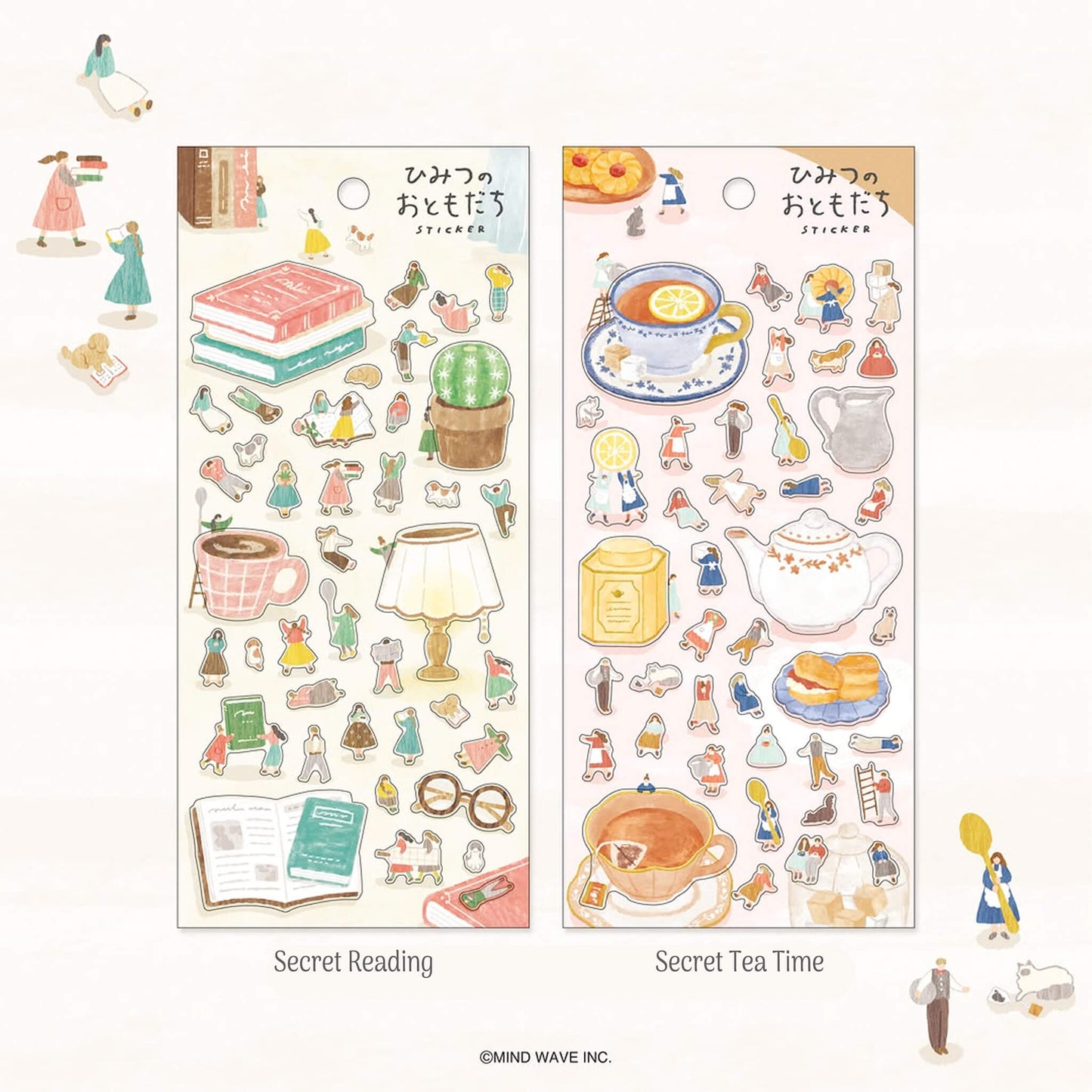 Mind Wave Secret Friends Sticker - Secret Bread Making - Sticker Sheets