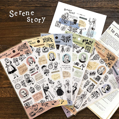 Mind Wave Serene Story Sticker - Iris's Study - Sticker Sheets