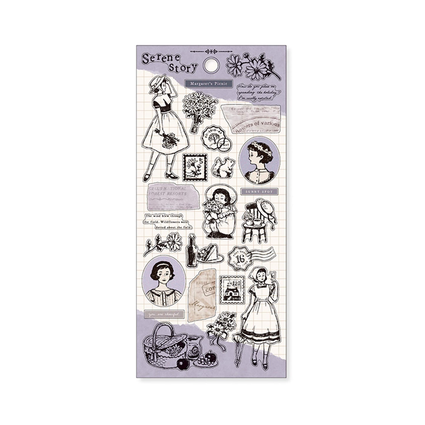 Mind Wave Serene Story Sticker - Margaret's Picnic - Sticker Sheets