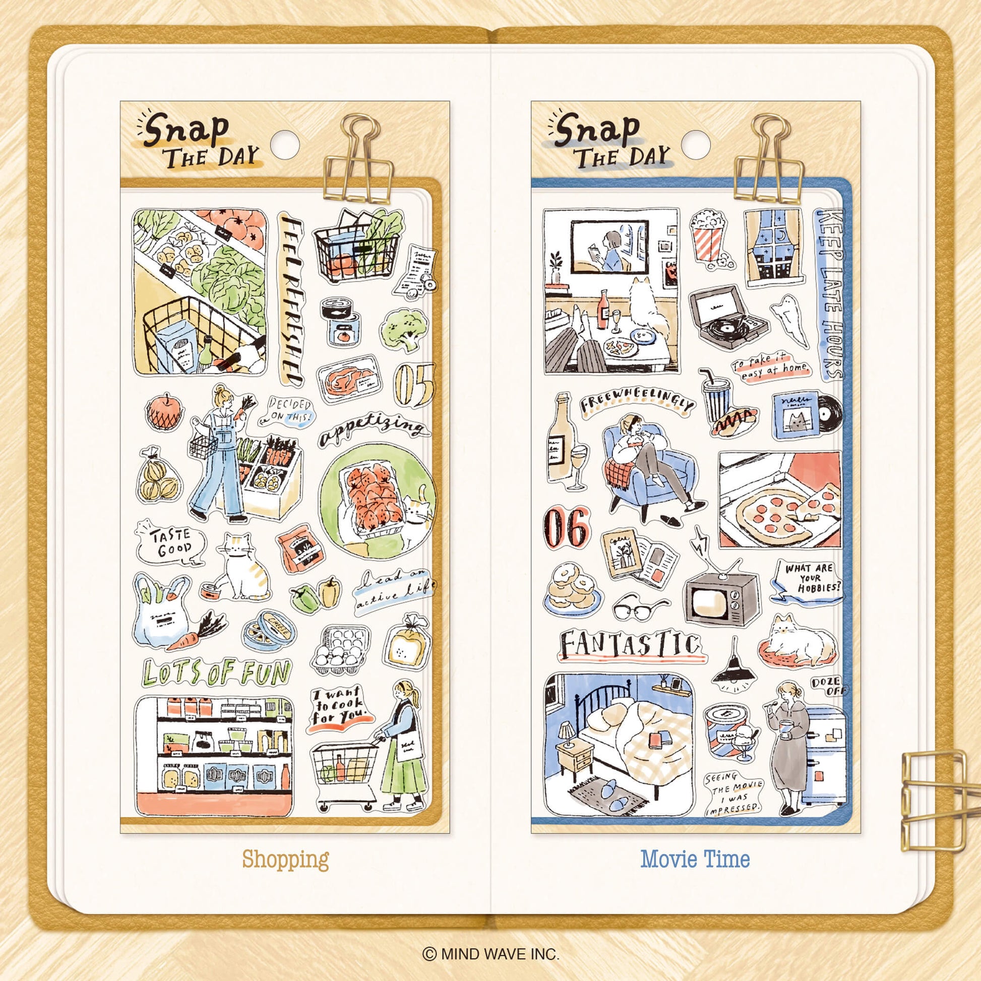 Mind Wave Snap the Day Sticker - Cooking - Sticker Sheets