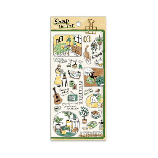 Mind Wave Snap the Day Sticker - Laid - Back Time - Sticker Sheets