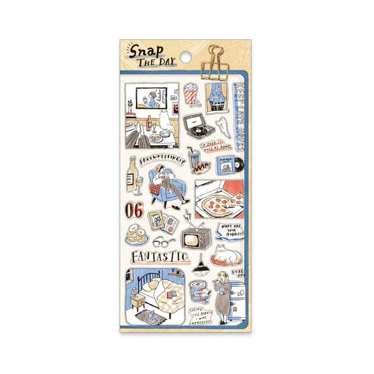 Mind Wave Snap the Day Sticker - Movie Time - Sticker Sheets