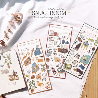 Mind Wave Snug Room Sticker - Book - Flake Stickers