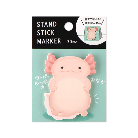 Mind Wave Stand Stick Marker - Axolotl - Sticky Notes