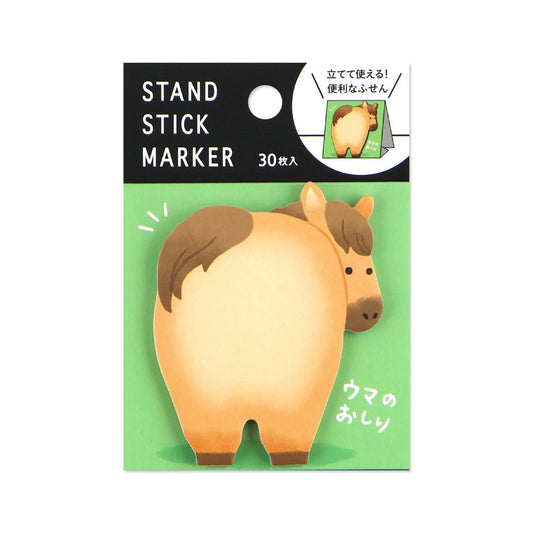 Mind Wave Stand Stick Marker - Horse Bottom - Sticky Notes