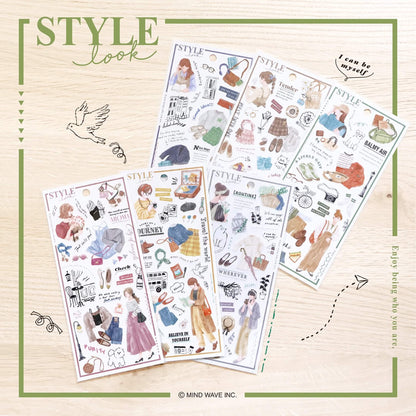 Mind Wave Style Look Sticker - Stroll Day - Sticker Sheets