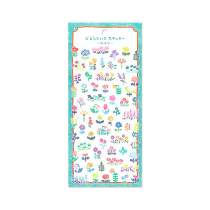 Mind Wave Vivid Color Sticker - Flower - Sticker Sheets