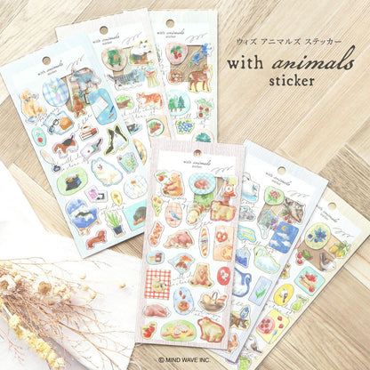 Mind Wave With Animal Sticker - Bear - Sticker Sheets
