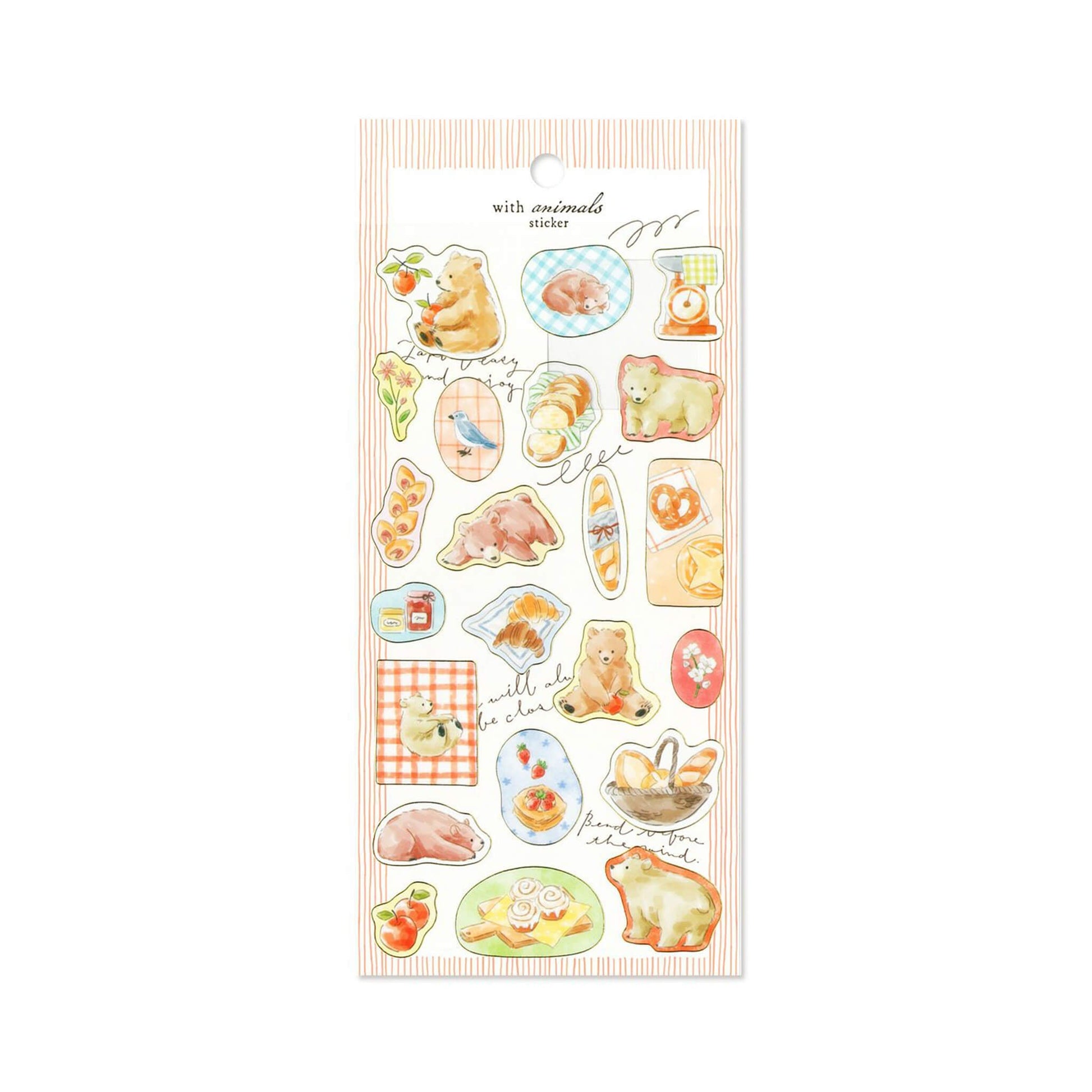 Mind Wave With Animal Sticker - Bear - Sticker Sheets