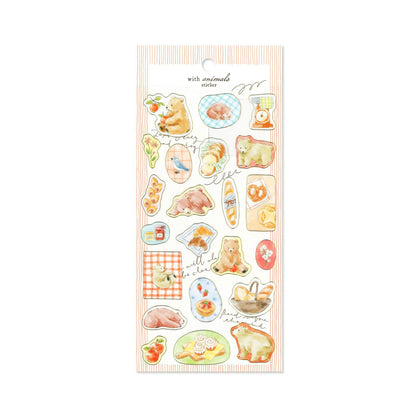 Mind Wave With Animal Sticker - Bear - Sticker Sheets