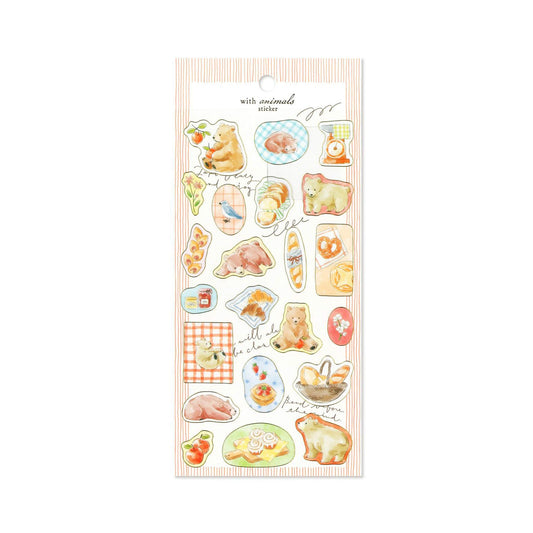 Mind Wave With Animal Sticker - Bear - Sticker Sheets