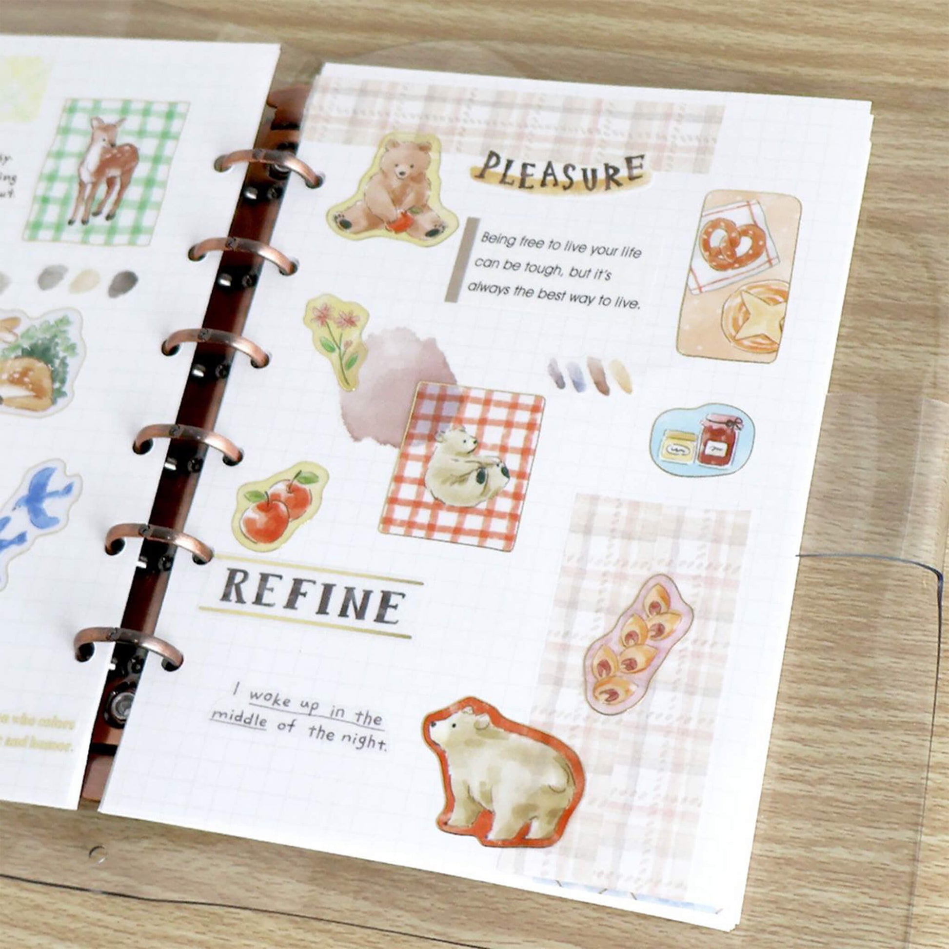 Mind Wave With Animal Sticker - Bear - Sticker Sheets