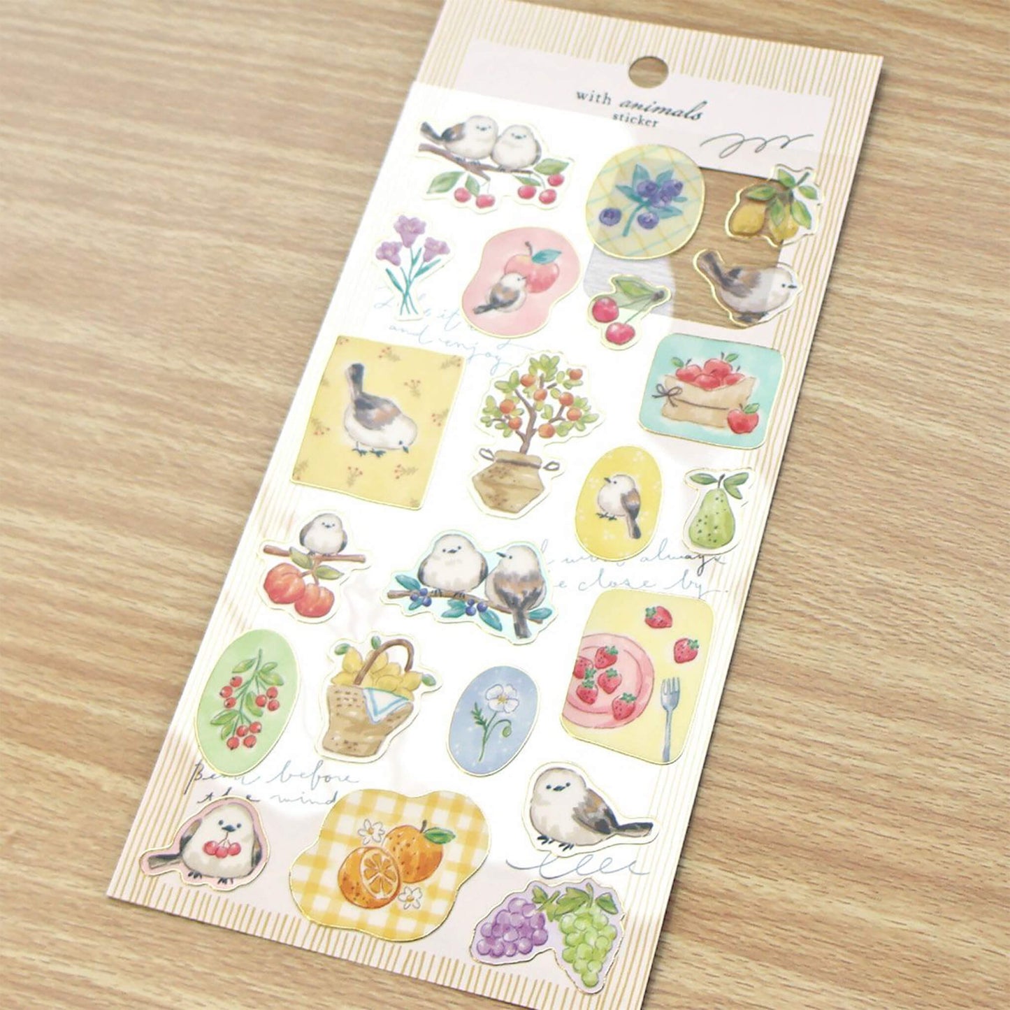 Mind Wave With Animal Sticker - Shimaenaga - Sticker Sheets