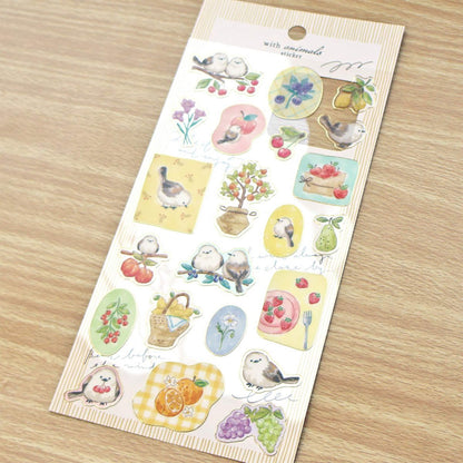 Mind Wave With Animal Sticker - Shimaenaga - Sticker Sheets