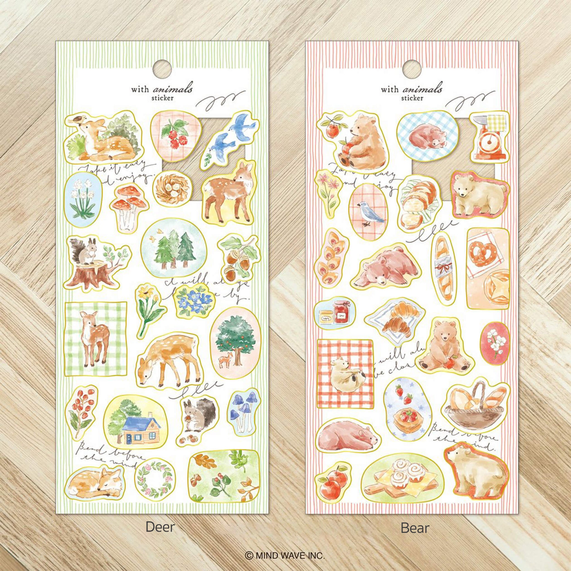 Mind Wave With Animal Sticker - Swan - Sticker Sheets