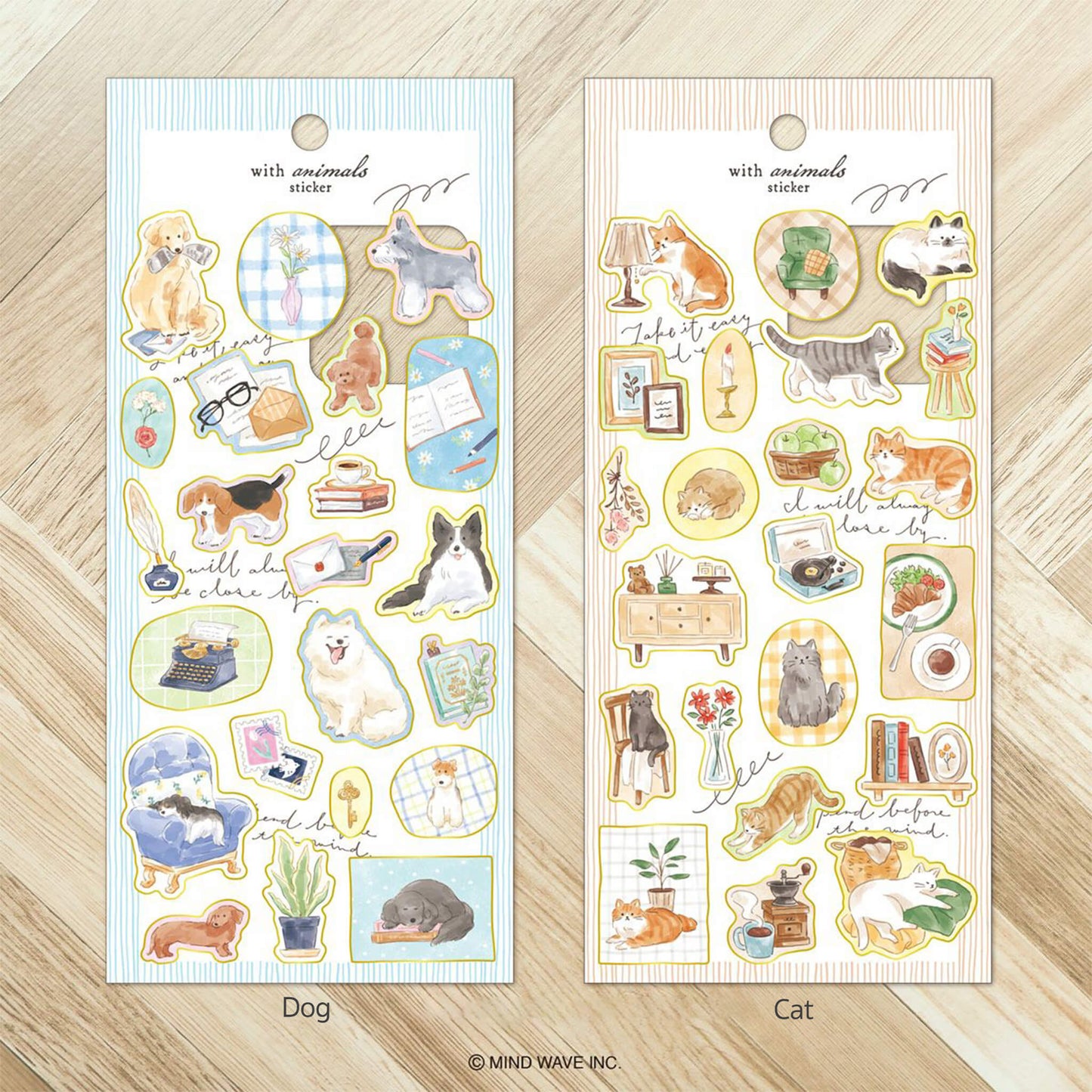Mind Wave With Animal Sticker - Swan - Sticker Sheets