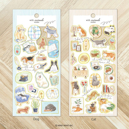 Mind Wave With Animal Sticker - Swan - Sticker Sheets