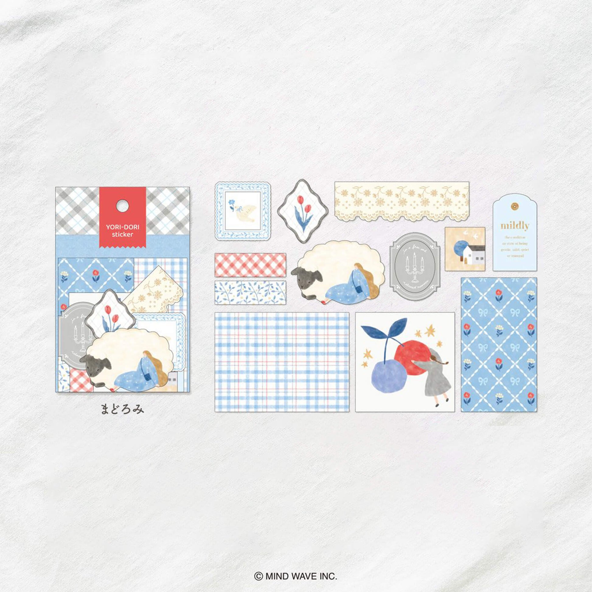 Mind Wave Yori - Dori Flake Sticker - Dozing - Flake Stickers