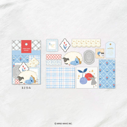 Mind Wave Yori - Dori Flake Sticker - Dozing - Flake Stickers