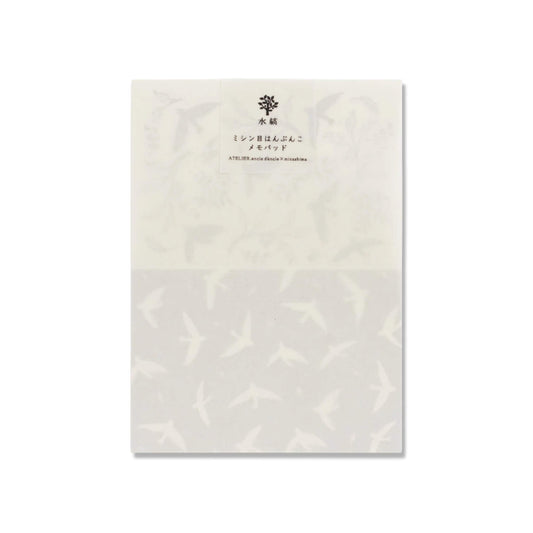Mizushima × ATELIER.encle d'encle Perforated Memo Pad - Tori - Memo Pads