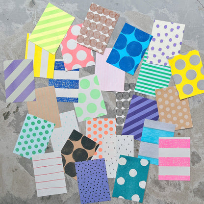 Mizushima IROIRO Memo Pad - Dots & Stripes - Memo Pads