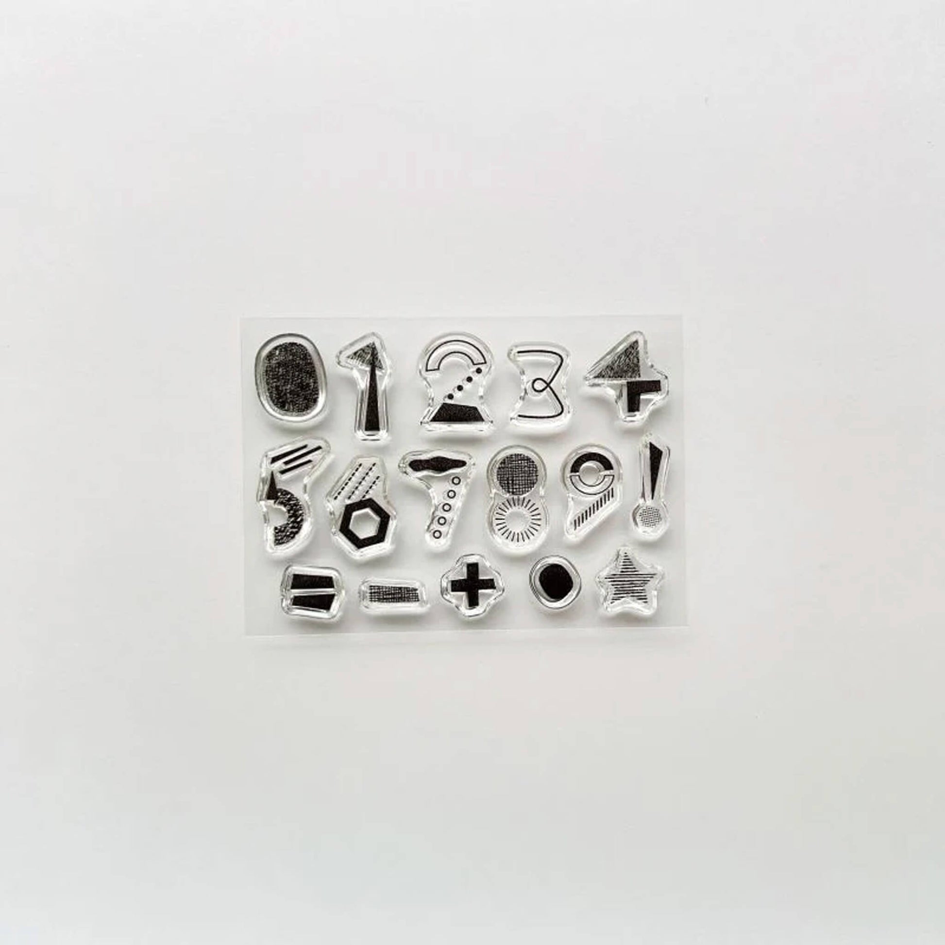 Mizushima JIZAI Clear Stamp Pocket - Number 01 - Clear Stamps