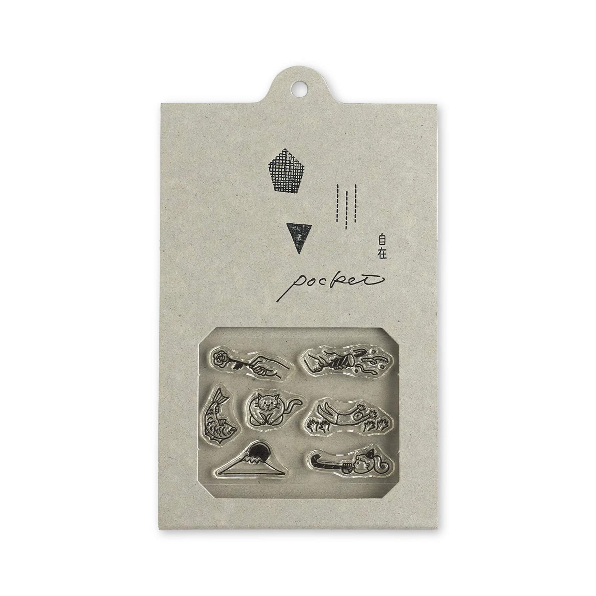 Mizushima JIZAI Clear Stamp Pocket - Oiwai - Clear Stamps